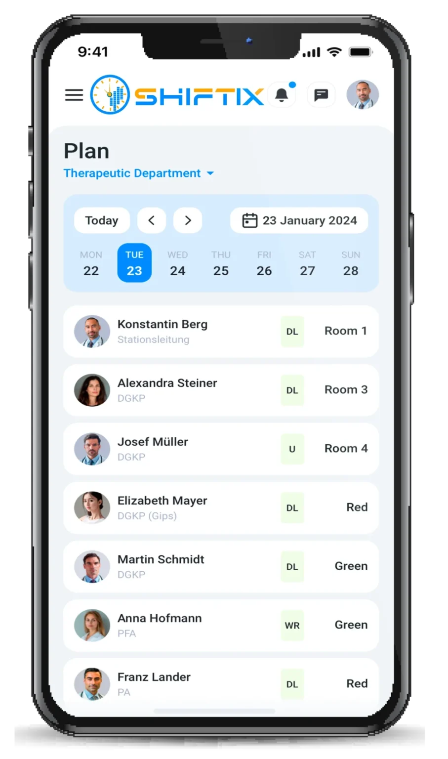 Mobile Shiftix Planungs-App